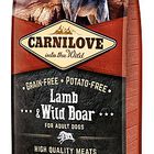 Carnilove - Croquettes Adulte à l'Agneau et Sanglier Sauvage pour Chien - 12+2Kg image number null