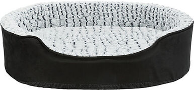 Trixie - Vital Coussin Lino, ovale, 110 × 92 cm, noir/gris