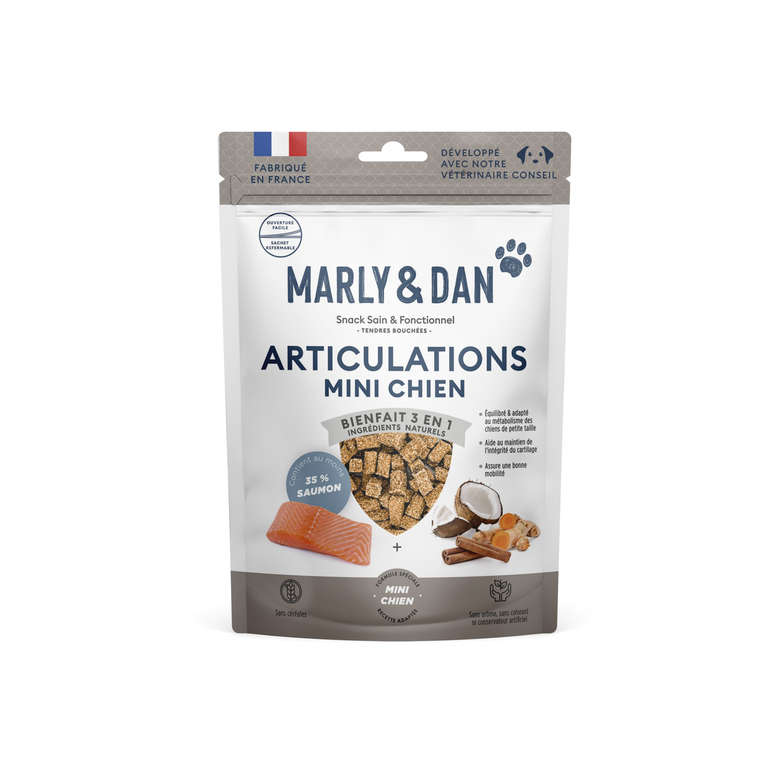 Marly & Dan - Bouchées Articulation Mini Chien - 50g Image numéro 1 Marly & Dan - Bouchées Articulation Mini Chien - 50g Image numéro 1