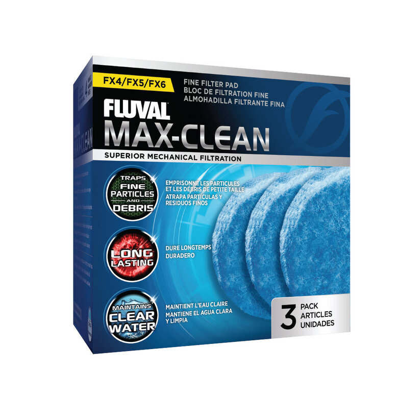 Fluval - Blocs de Filtration Fine MAX-CLEAN FX4/FX5/FX6 pour Aquarium - x3 Image numéro 1 Fluval - Blocs de Filtration Fine MAX-CLEAN FX4/FX5/FX6 pour Aquarium - x3 Image numéro 1