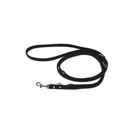 Comme Un Roi - Laisse Cuir Ajustable So Chic Noir pour Chien - 200cm