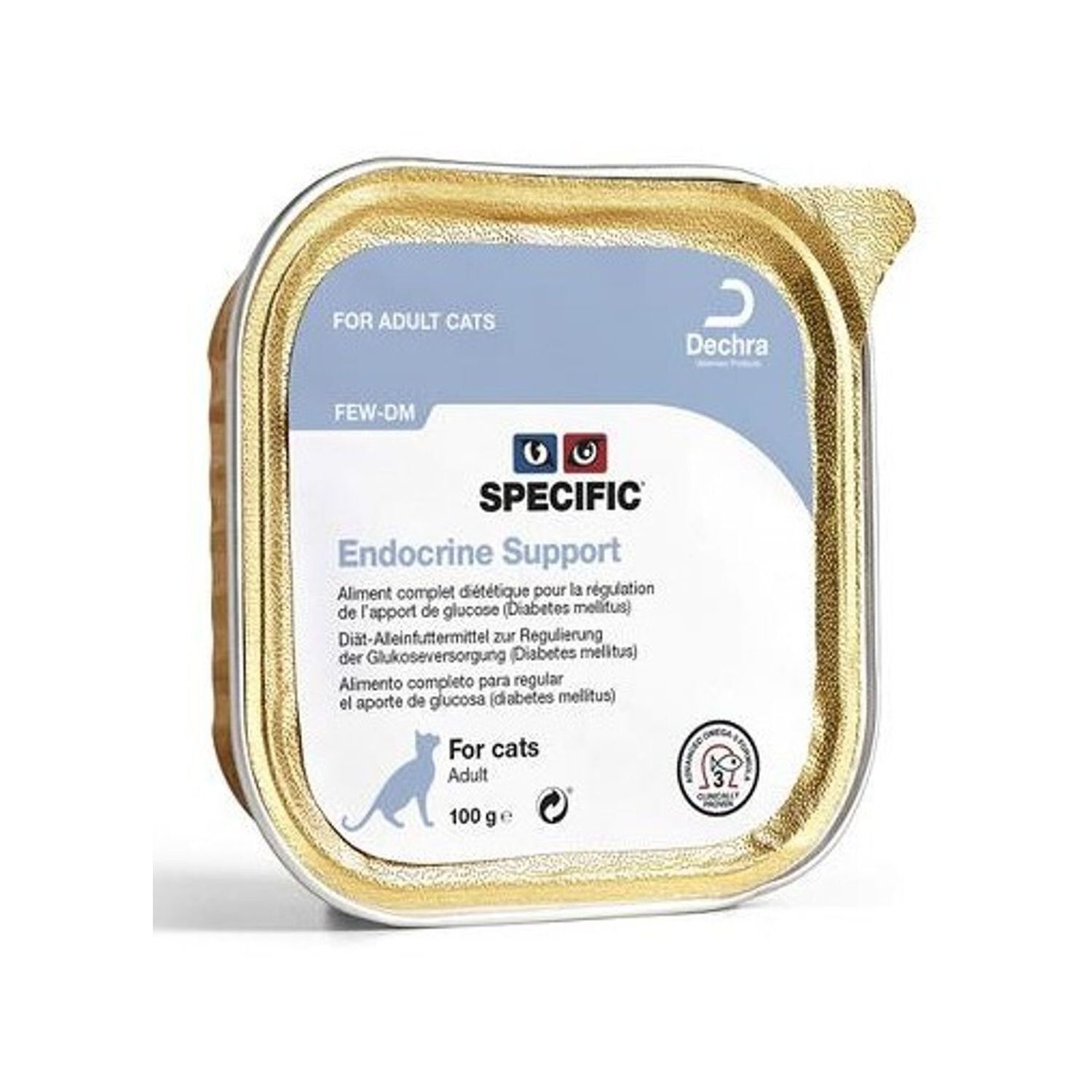 Dechra - Pat&eacute;e Specific Endocrine Support pour Chats - 7x100g Image num&eacute;ro 1