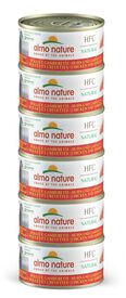 Almo Nature - Bo&icirc;te HFC Natural Poulet et Crevettes pour Chats - 6x70g