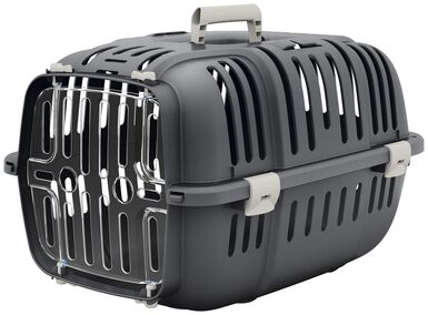 Ferplast - Caisse de Transport JET 10 pour Chien et Chat - Gris