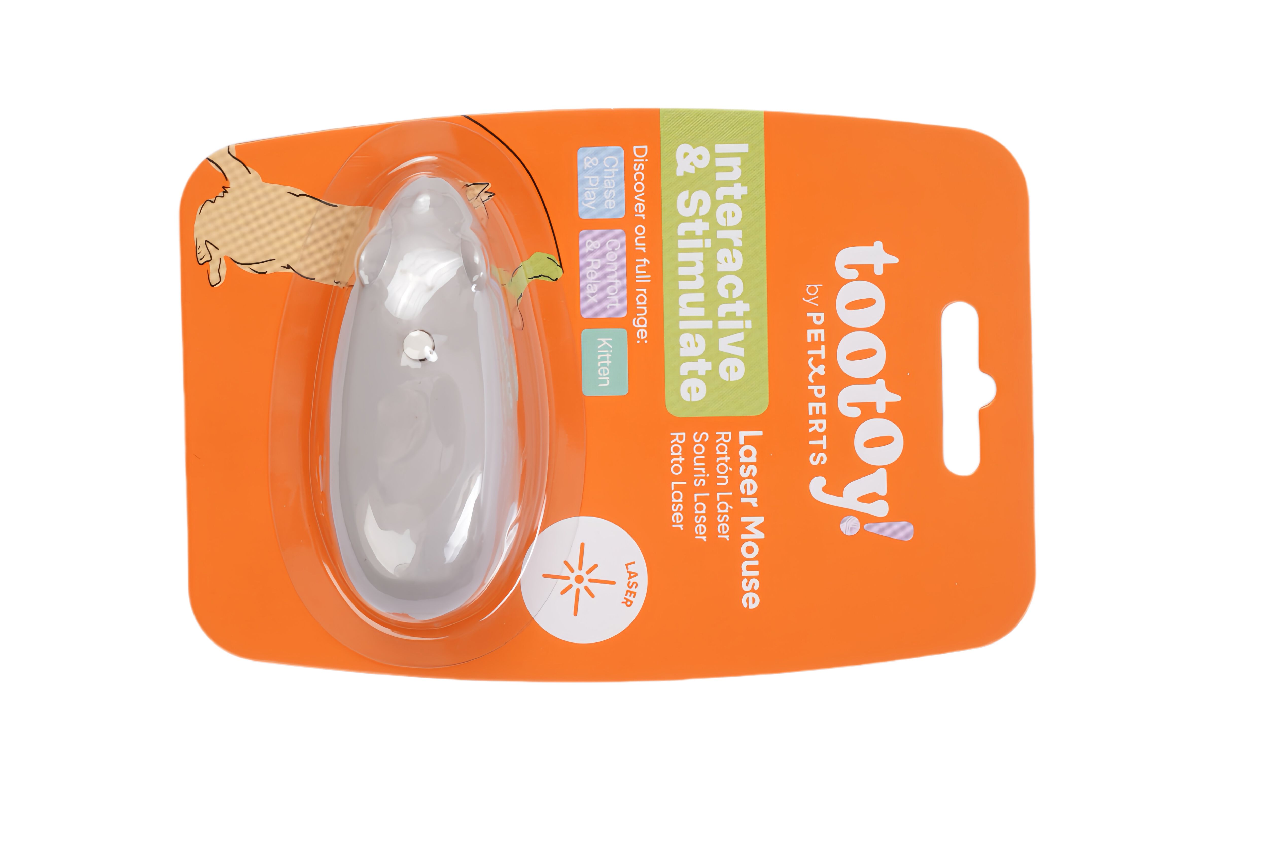 Tootoy! - Jouet Souris Laser pour Chats - Gris Image num&eacute;ro 1