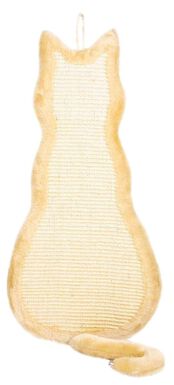 Trixie - Griffoir chat tapis en sisal/peluche catnip naturel/beige - 35 x 69 cm