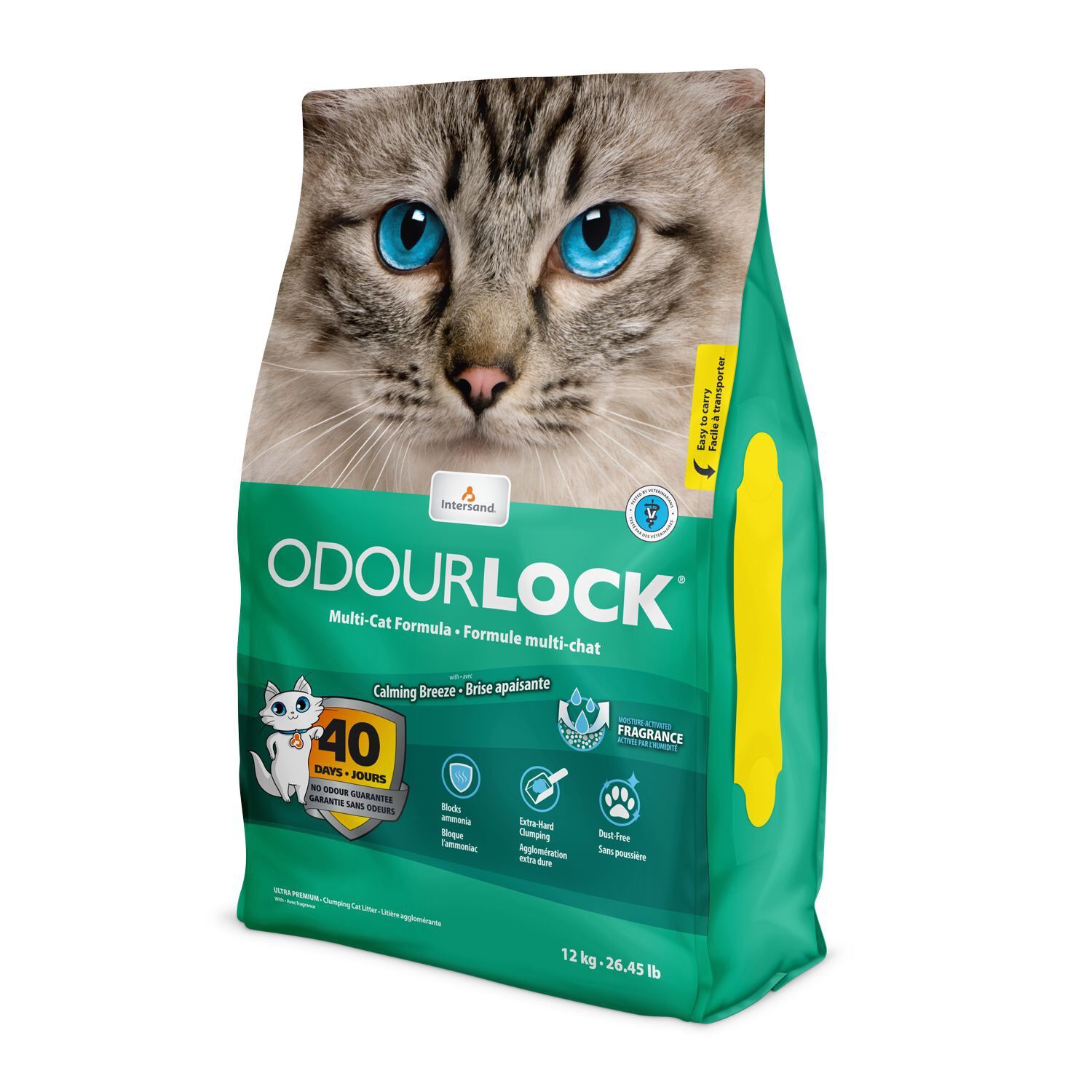 Intersand - Liti&egrave;re OdourLock Brise Apaisante pour Chat - 12Kg Image num&eacute;ro 1