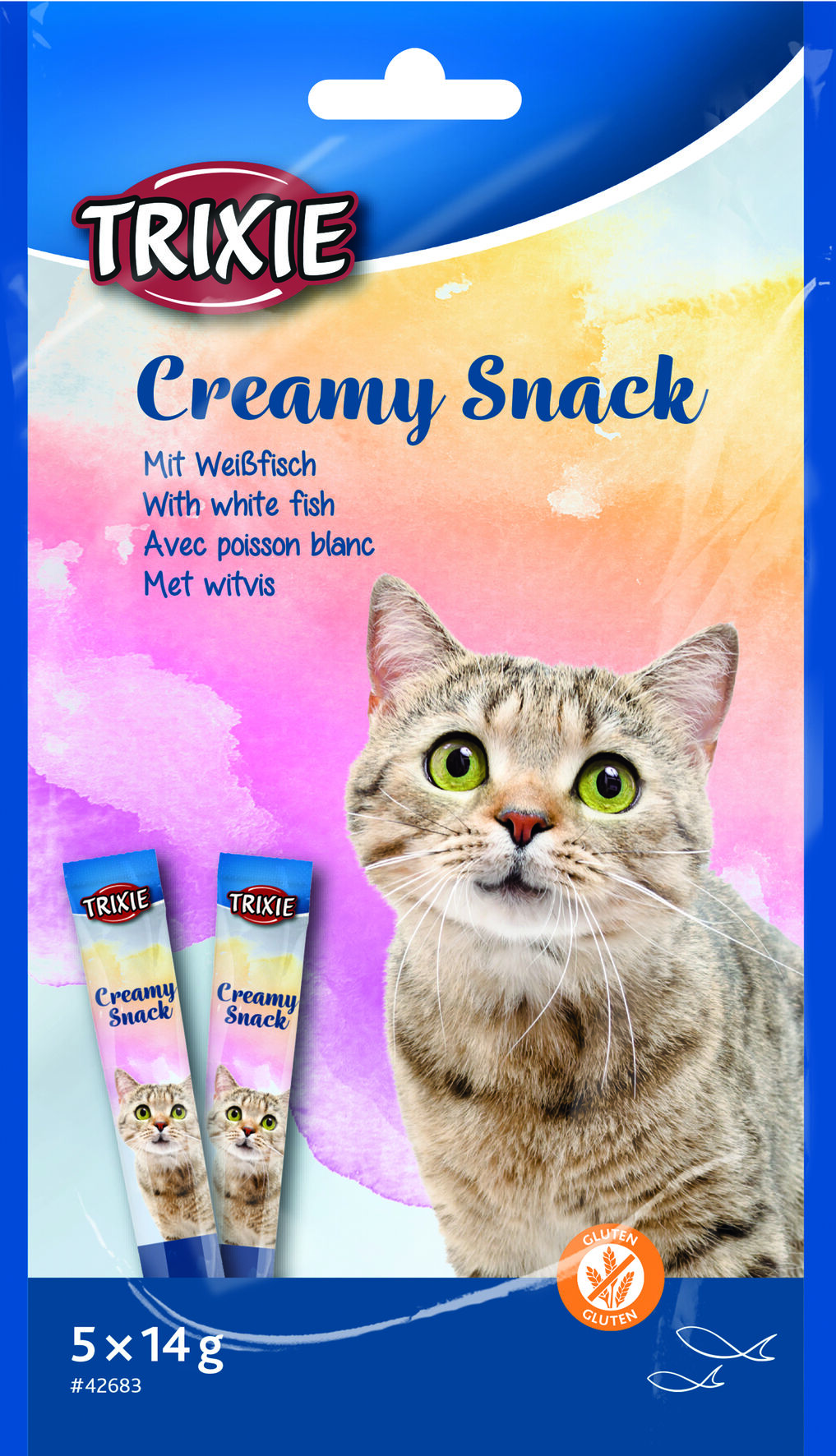 Trixie - Creamy Snack Poisson pour Chats - 5x14g Image num&eacute;ro 1
