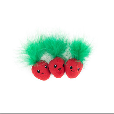 Outward Hound - Lot de 3 Jouets Straw-Babies pour Chats