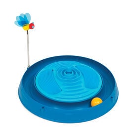 Catit - Jouet Circuit 3 en 1 Bleu pour Chats - 38cm