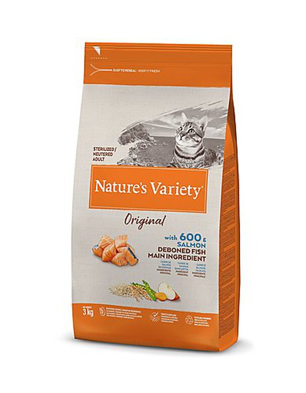 Nature's Variety - Croquettes Original Sterilized au Saumon pour Chat - 3Kg image number null