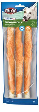 Trixie - Denta Fun Chicken Chewing Rolls - 28cm 3 Pcs/250g