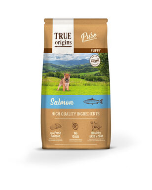 True Origins Pure - Croquettes au Saumon sans Céréales pour Chiot - 12kg