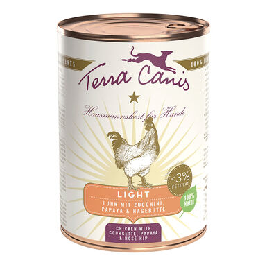 Terra Canis - Aliment naturel Poulet et Courgettes Light pour Chiens - 400g