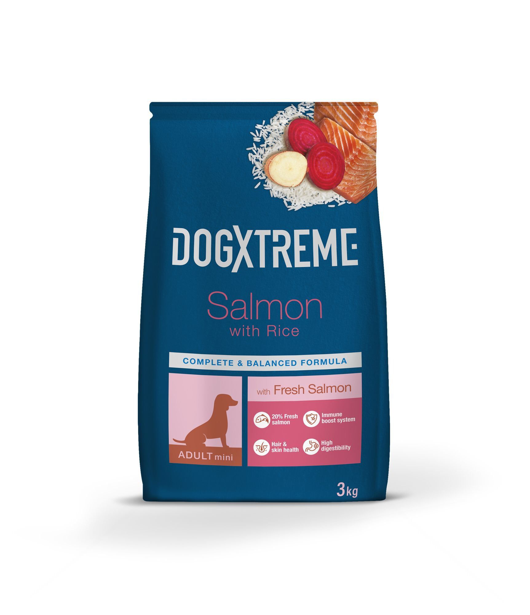 DogXtreme - Croquettes Mini Adulte au Saumon Frais pour Petit Chien - 3Kg Image num&eacute;ro 1