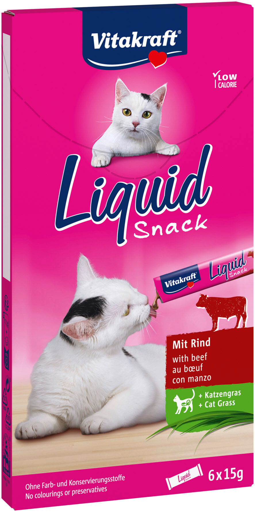 Vitakraft - Liquid-Snack boeuf & Cat Grass Image num&eacute;ro 1