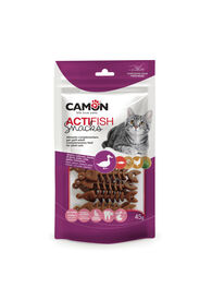 Camon - Friandises Actifish Canard Saumon et Poulet - 45g
