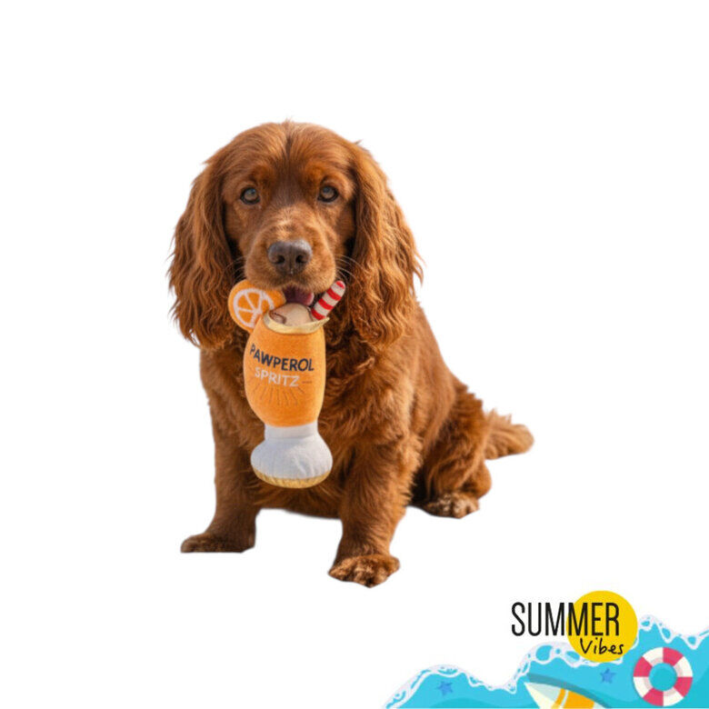 Summer Vibes - Peluche Cocktail "Pawperol" pour Chiens - 25cm Image num&eacute;ro 1