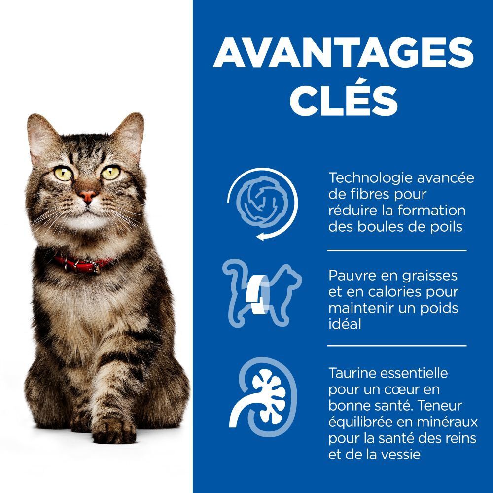 Hill's Science Plan - Adult Hairball Indoor Croquettes Pour Chat Ag&eacute; D'int&eacute;rieur Au Poulet  -  1,5kg Image num&eacute;ro 3