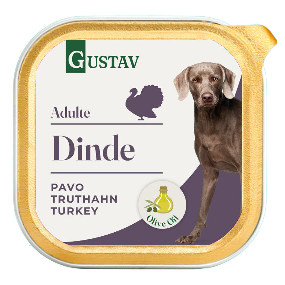Gustav - P&acirc;t&eacute;e Adulte &agrave; la Dinde pour Chiens - 150g Image num&eacute;ro 1