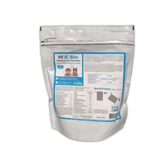 Osalia - Compl&eacute;ment VIT'I5 Bleu Eco Recharge pour Chiens et Chats plus de 8 ans - 600g Image num&eacute;ro 1
