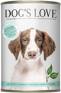 Dog's Love - Boite Menu Hypoallergénique au Canard pour Chiens - 400g
