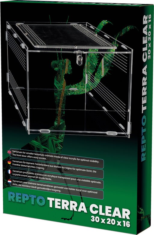 Repto - Terrarium AcryliqueTerra Clear - 30x20x15,5cm Image numéro 1 Repto - Terrarium AcryliqueTerra Clear - 30x20x15,5cm Image numéro 1