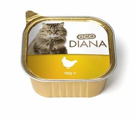 Eco Diana - Pâté en Barquette au Poulet pour Chat - 100g