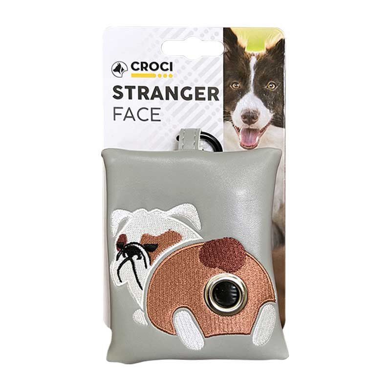 Croci - Distributeur Sac &agrave; D&eacute;jections Stanger Bulldog pour Chiens - Gris Image num&eacute;ro 1