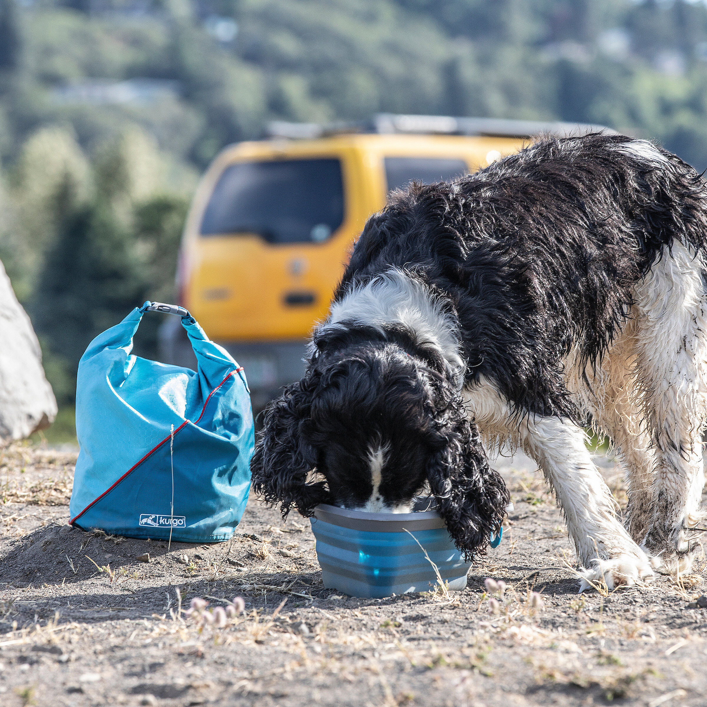 Kurgo - Sac de Transport Croquettes "Kibble" pour Chiens - Bleu Image num&eacute;ro 6