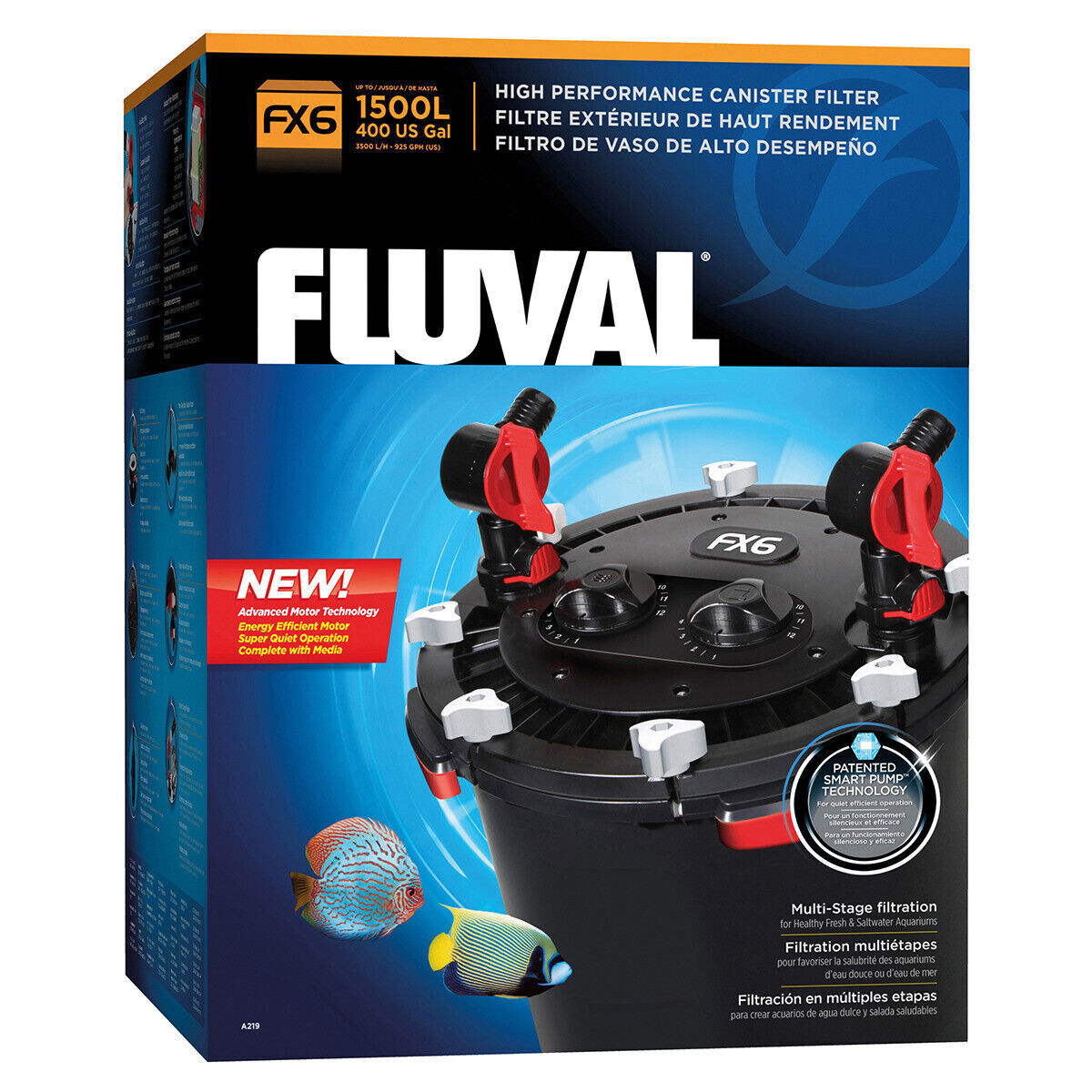 Fluval - Filtre Ext&eacute;rieur FX6 pour Eau Douce et Eau de Mer Image num&eacute;ro 1