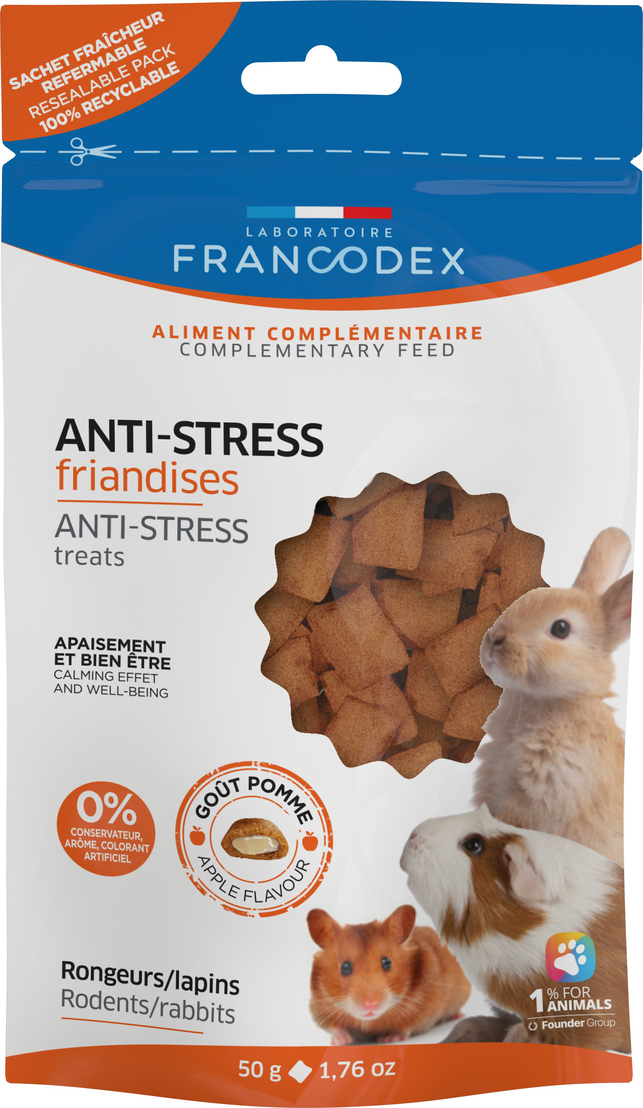 Francodex - Friandises Anti-stress pour Rongeurs - 50g Image num&eacute;ro 1