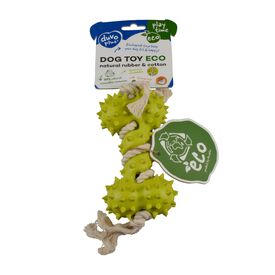 Duvoplus - Jouet Os &agrave; Picots Eco Caoutchouc pour Chien - 27x8,5x5cm
