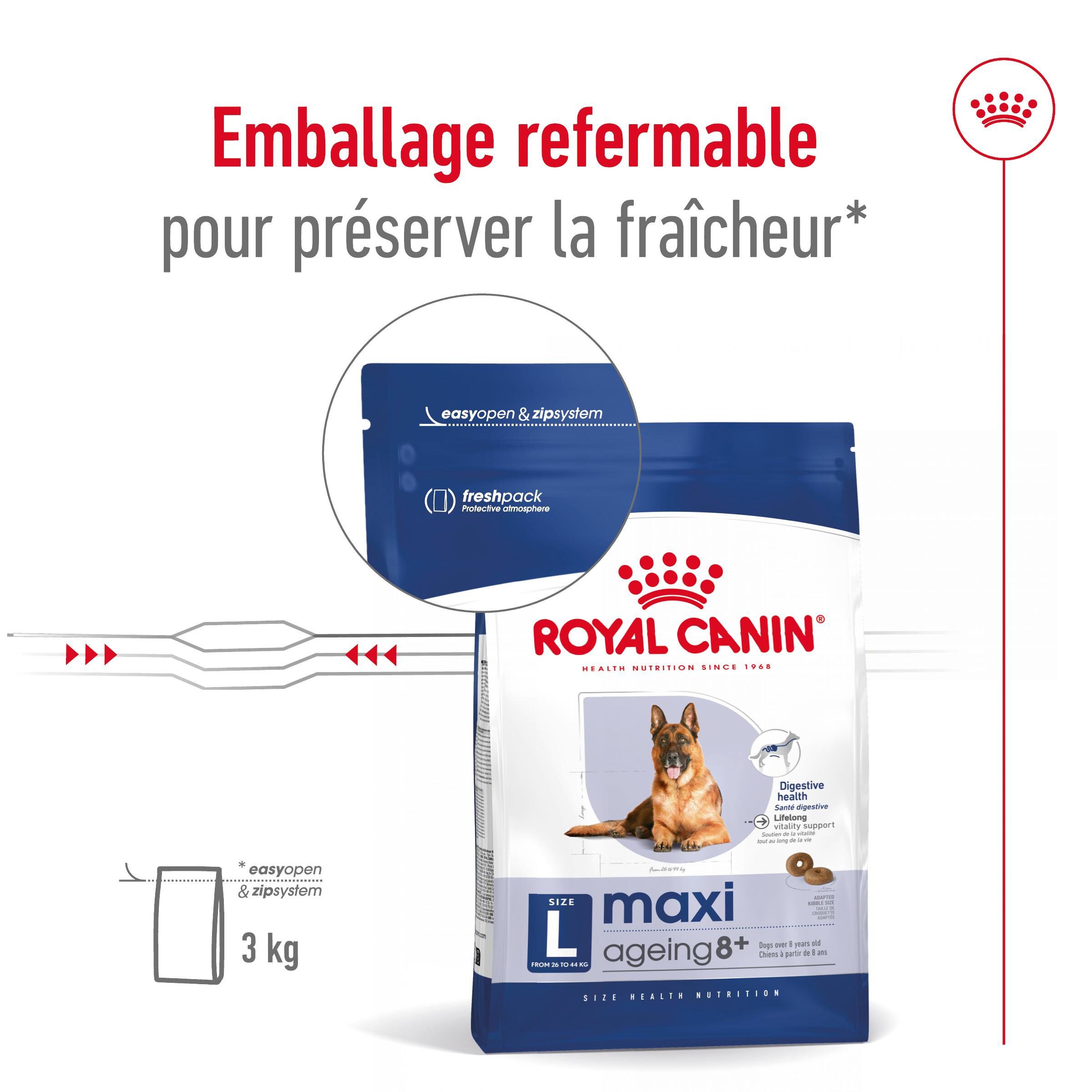 Royal Canin - Croquettes Maxi Ageing 8+ pour Chien Senior - 15Kg Image num&eacute;ro 4