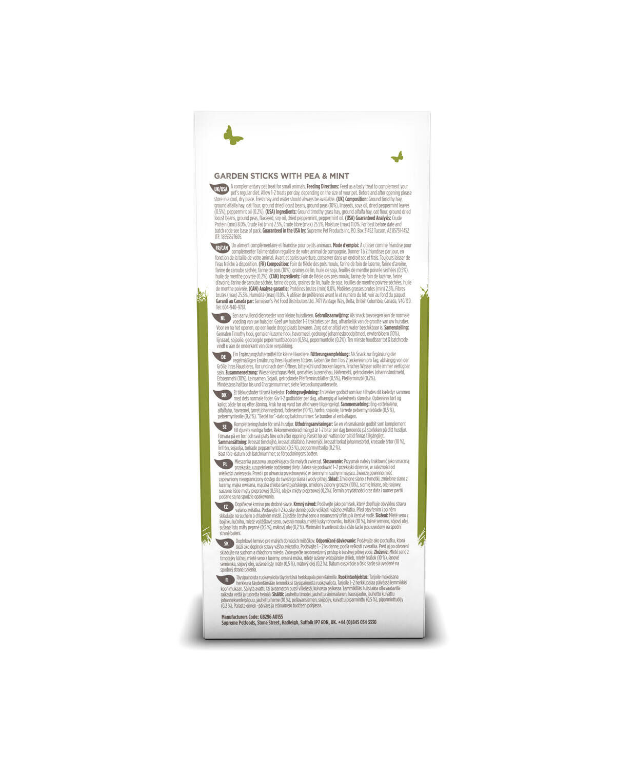 Supreme Science - Selective Naturals Garden Sticks pour Rongeurs - 60g Image num&eacute;ro 3