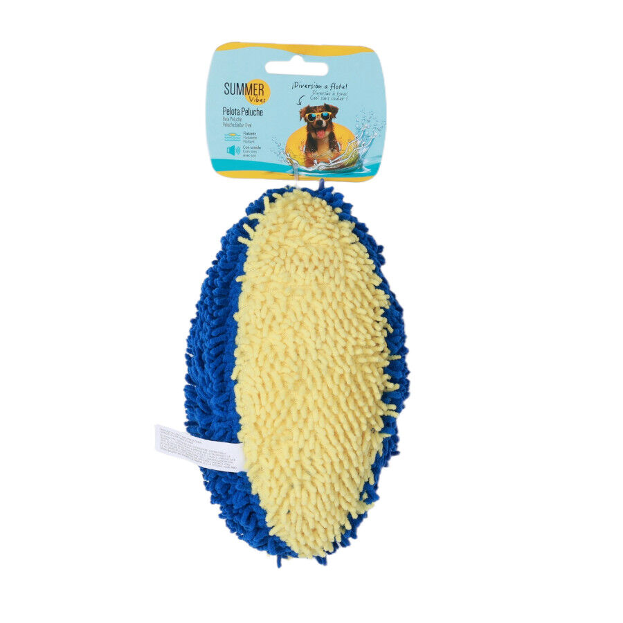Summer Vibes - Peluche Ballon Ovale Sonore et Flottante pour Chien - 19cm Image num&eacute;ro 2