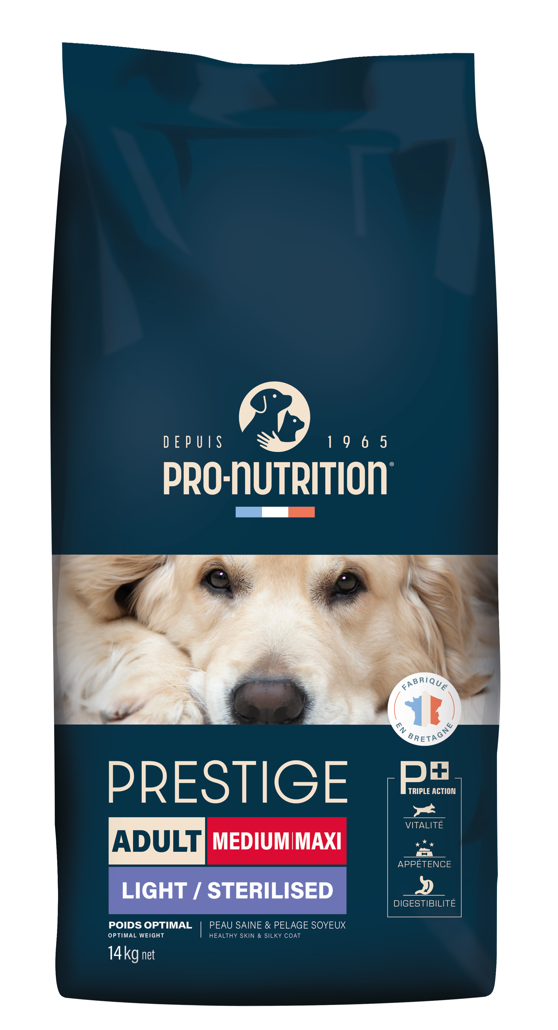 Pro-Nutrition - Croquettes Prestige Adult Medium Maxi Light Sterilised pour Chiens - 14Kg Image num&eacute;ro 1