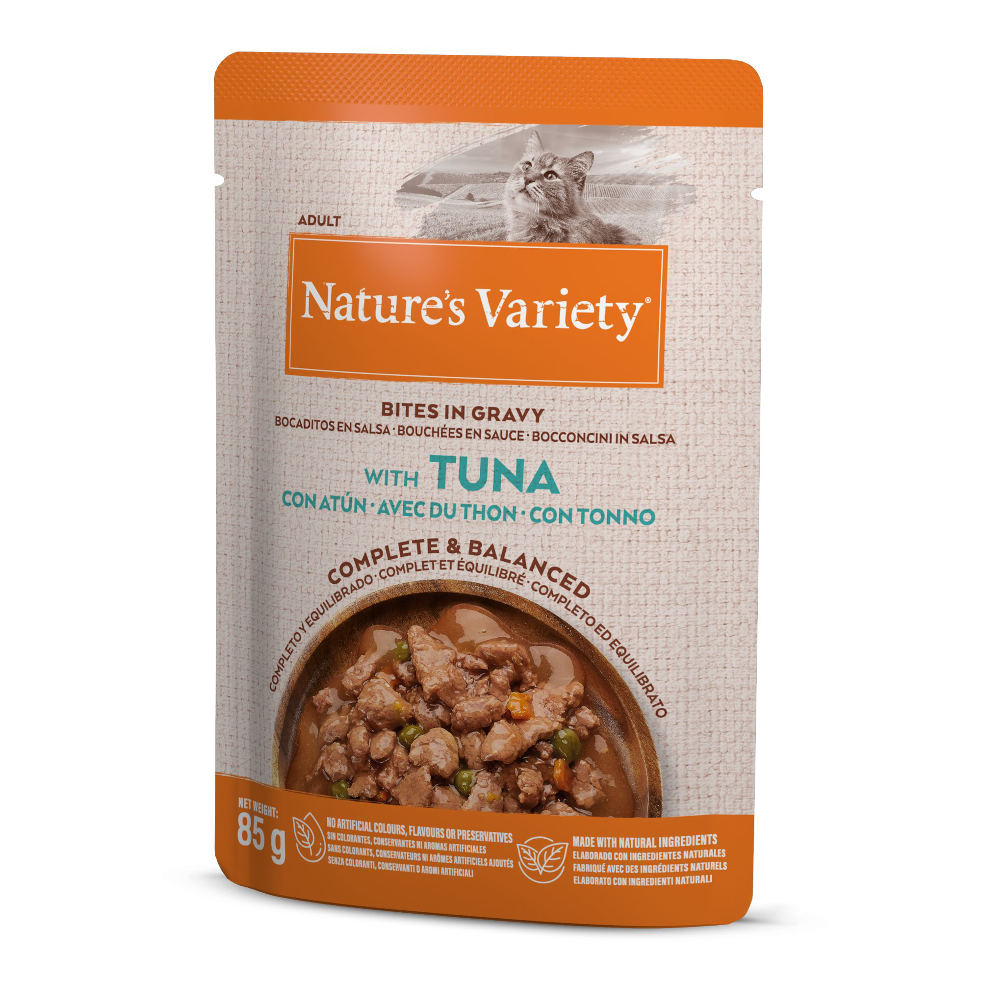 Nature's Variety - Bouch&eacute;es En Sauce Thon Pour Chats - 85g Image num&eacute;ro 2