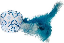 Flamingo - Jouet Ice Balle avec Plumes pour Chats