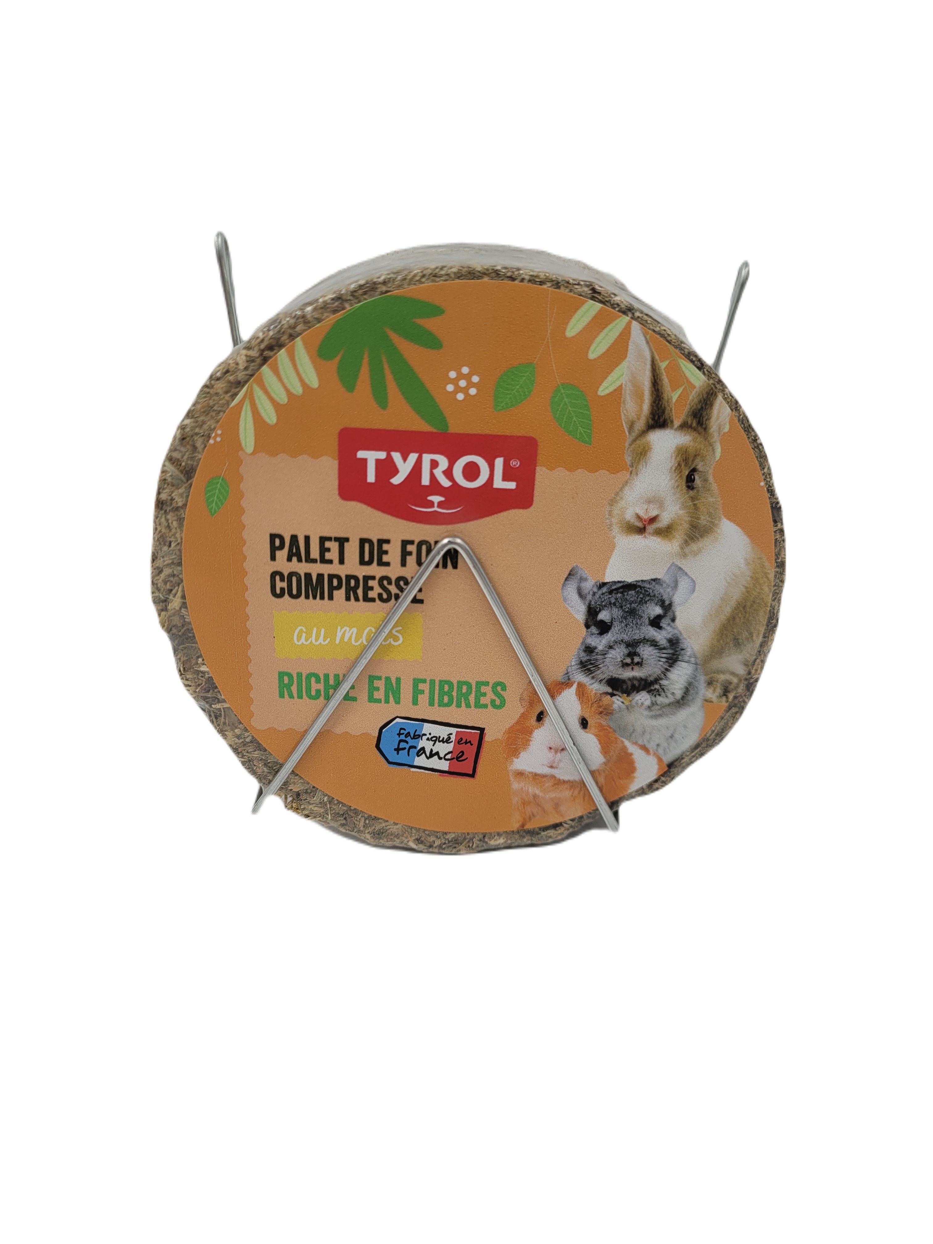 Tyrol - Palet de Foin au Ma&iuml;s pour Rongeurs - 240g Image num&eacute;ro 1