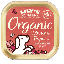 Lily's Kitchen - Barquette Recette Bio pour Chiots - 150g
