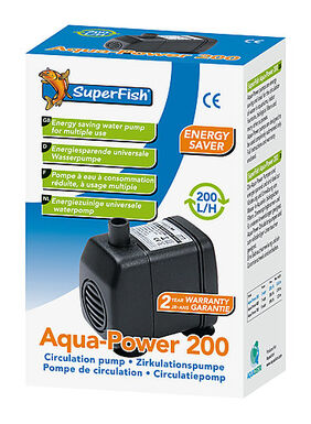 Superfish - Pompe à Eau Aqua-Power pour Aquarium - 200 L/H