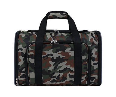 Wouapy - Sac de Transport Camping Camouflage pour Chien - 45x25x28cm