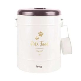 Leeby - Conteneur M&eacute;tallique pour Croquettes pour Chats - 6,5L