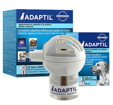 Adaptil - Diffuseur + Recharge 30J pour le Stress du Chien - 48ml