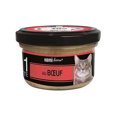Hamiform - Les Cuisinés N°1 Bœuf Carottes Riz pour Chat - 80g