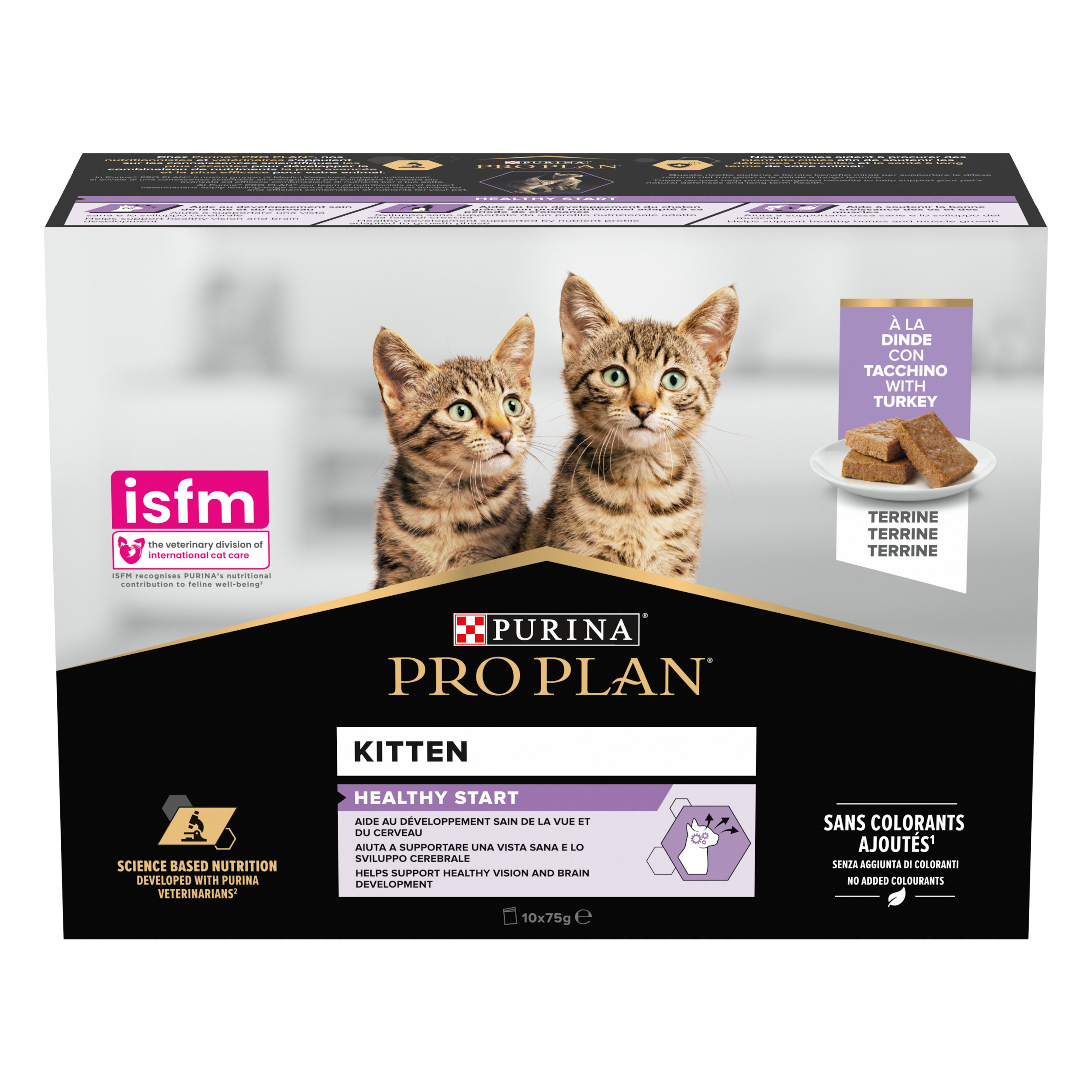 Pro Plan - P&acirc;t&eacute;e Repas Kitten Healthy Start Dinde pour Chatons - 10x75g Image num&eacute;ro 1