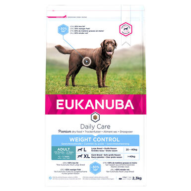 Eukanuba -  Croquettes Daily Care Adulte Contrôle de Poids Pour Grandes Races Poulet 2,3kg