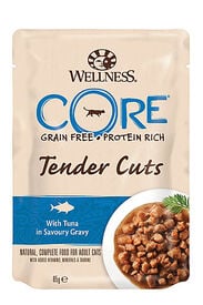 Wellness CORE - Repas Tenders Cuts au Thon pour Chat - 85g