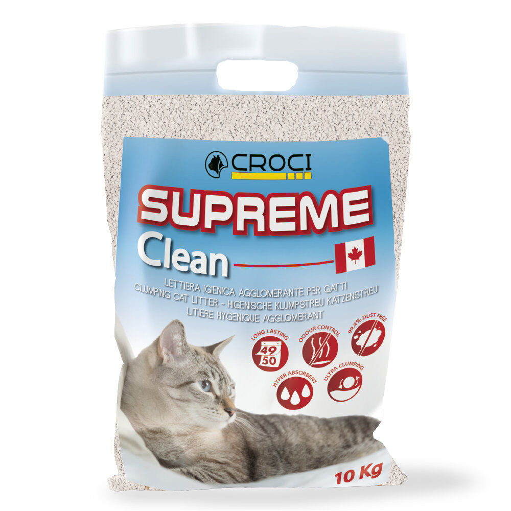 Croci - Liti&egrave;re Supreme Clean pour Chats - 10Kg Image num&eacute;ro 1
